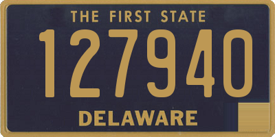 DE license plate 127940