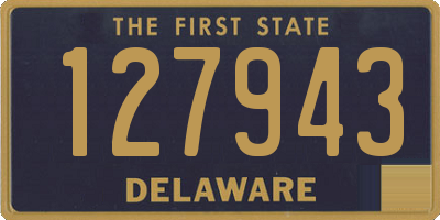 DE license plate 127943