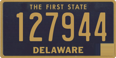 DE license plate 127944