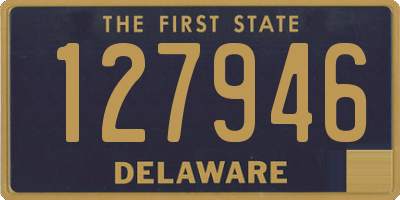 DE license plate 127946