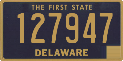 DE license plate 127947