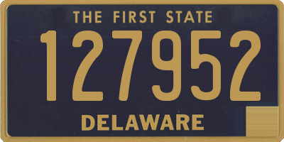 DE license plate 127952