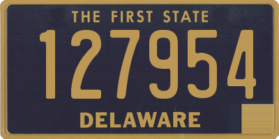 DE license plate 127954