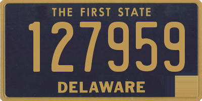 DE license plate 127959