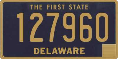 DE license plate 127960