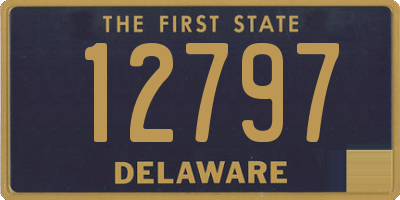 DE license plate 12797