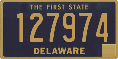 DE license plate 127974