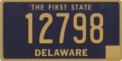 DE license plate 12798