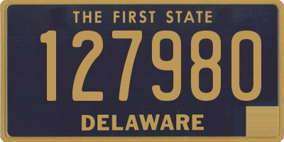 DE license plate 127980