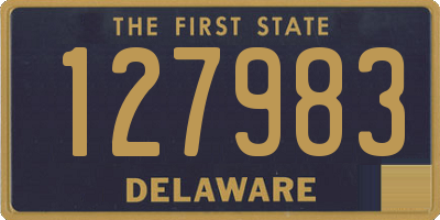 DE license plate 127983