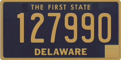 DE license plate 127990