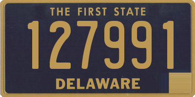 DE license plate 127991