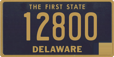 DE license plate 12800