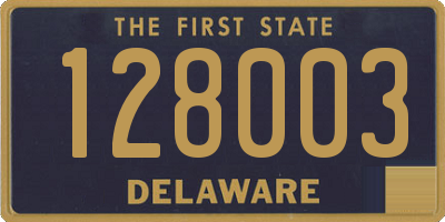 DE license plate 128003