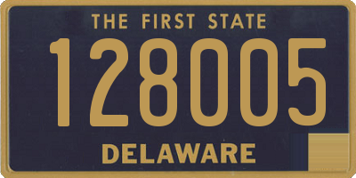 DE license plate 128005