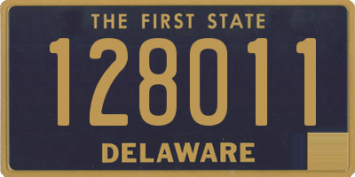 DE license plate 128011