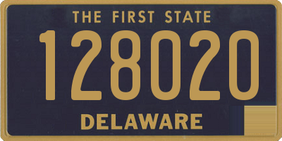 DE license plate 128020