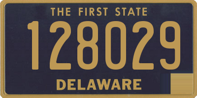 DE license plate 128029