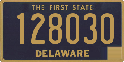 DE license plate 128030