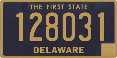 DE license plate 128031