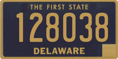 DE license plate 128038