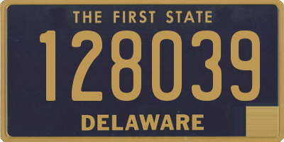 DE license plate 128039