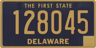 DE license plate 128045