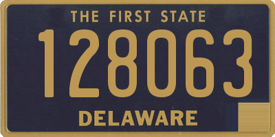 DE license plate 128063