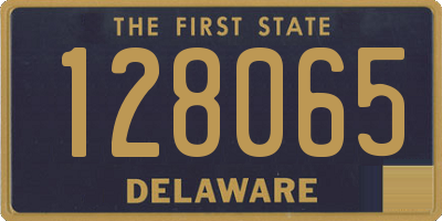 DE license plate 128065