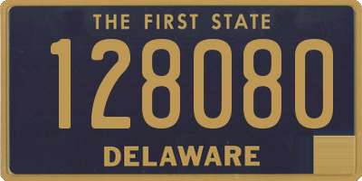 DE license plate 128080