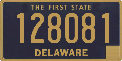 DE license plate 128081