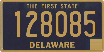 DE license plate 128085