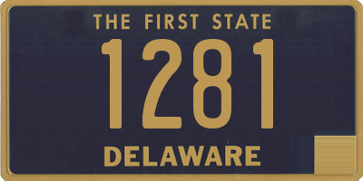 DE license plate 1281
