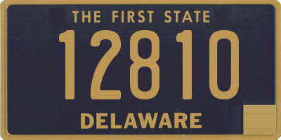 DE license plate 12810