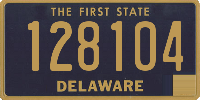 DE license plate 128104