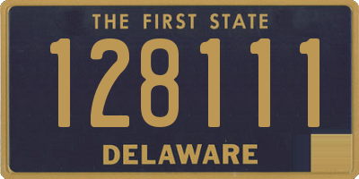 DE license plate 128111