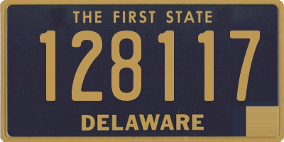 DE license plate 128117