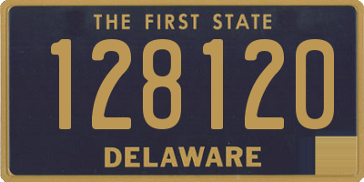 DE license plate 128120