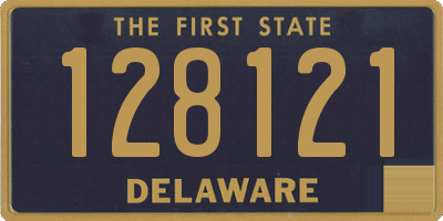 DE license plate 128121