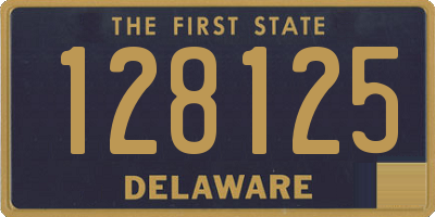 DE license plate 128125