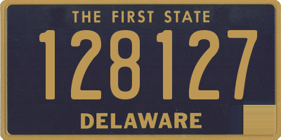 DE license plate 128127