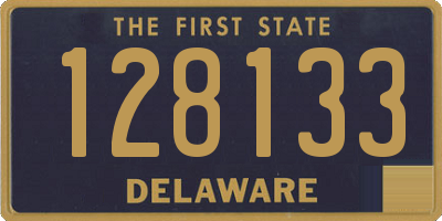 DE license plate 128133