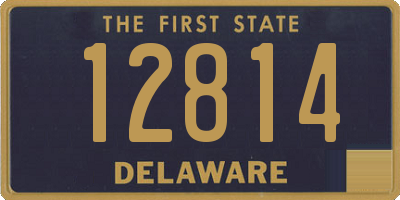DE license plate 12814
