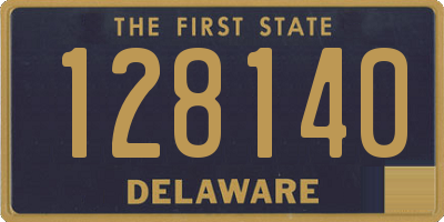 DE license plate 128140