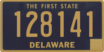 DE license plate 128141