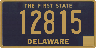 DE license plate 12815