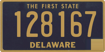 DE license plate 128167