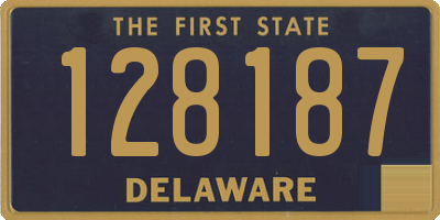 DE license plate 128187