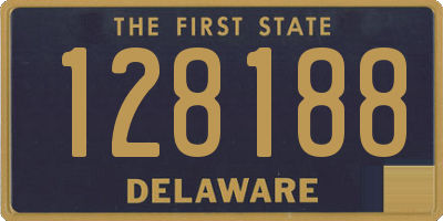 DE license plate 128188