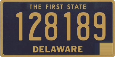 DE license plate 128189